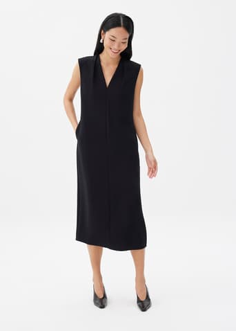 Charlotte V-neck Column Midi Dress