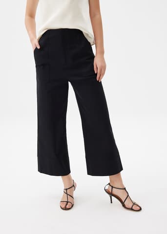 Brooklyn Cotton Wide Leg Culottes