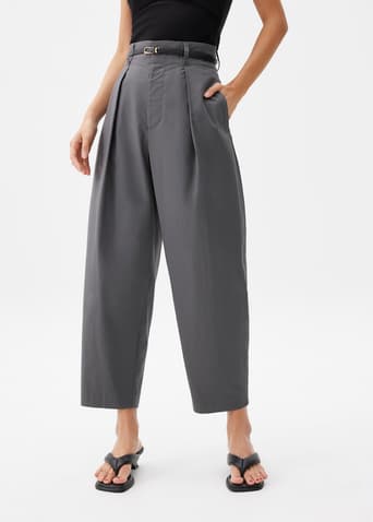 Cotton Barrel Pants