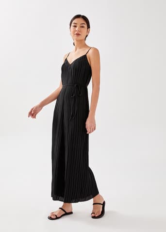 Sabine Pleat Wide Leg Jumpsuit