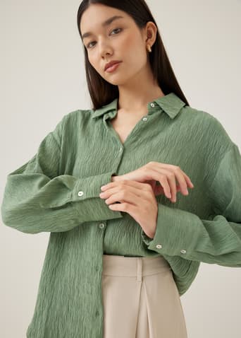 Goldie Textured Collared Shirt